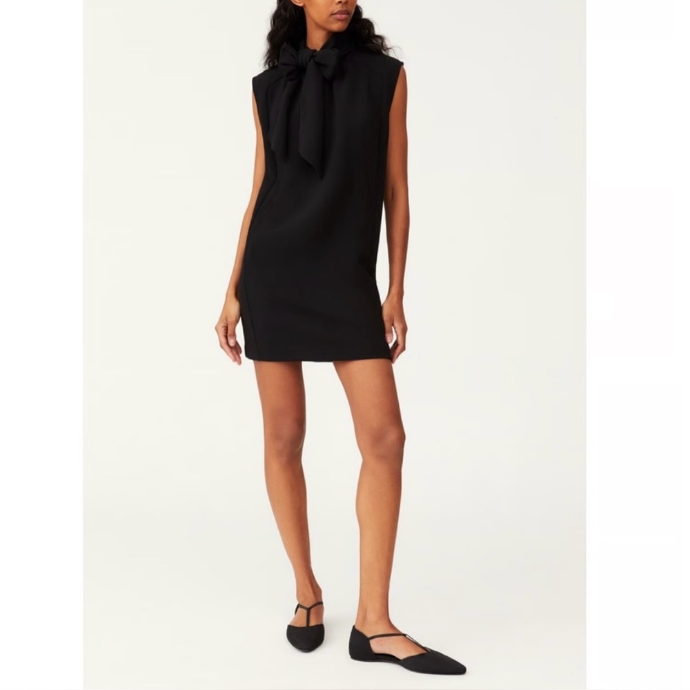 G label by goop Eden little black bow tie dress